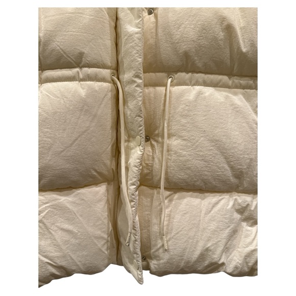 Topshop Asos Mid length Tie waist puffer jacket coat cream 10 EUR 42 NEW NWT - Picture 7 of 8